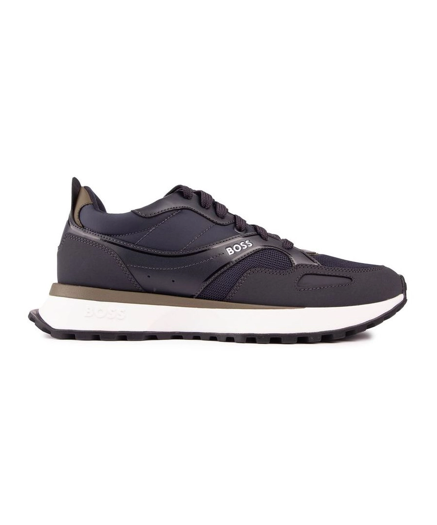 Hugo Boss Mens Jonah Run Trainers - Blue Nylon - Size UK 7